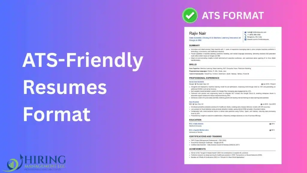 ATS-Friendly Resume
